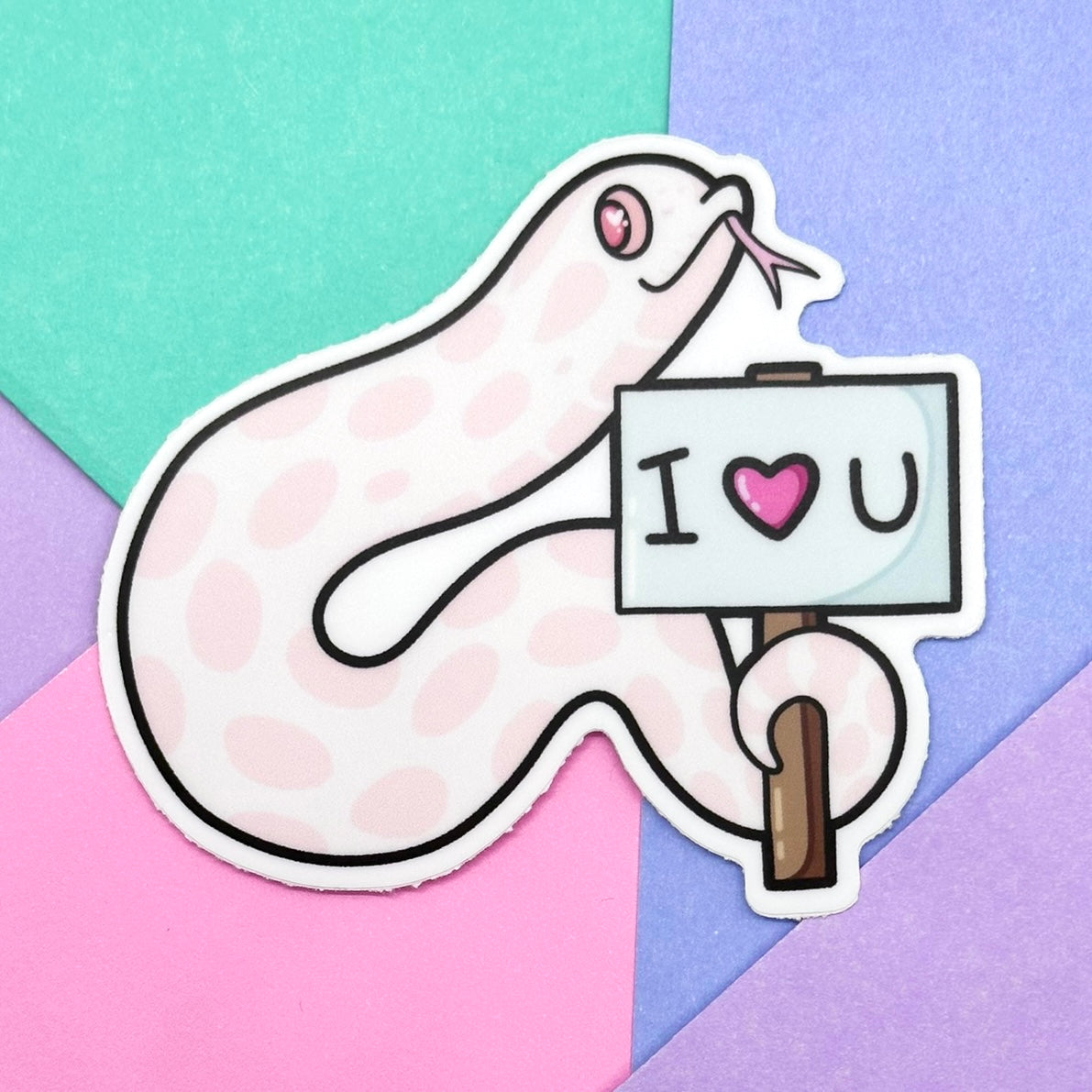 I Heart You Marshmallow Sticker