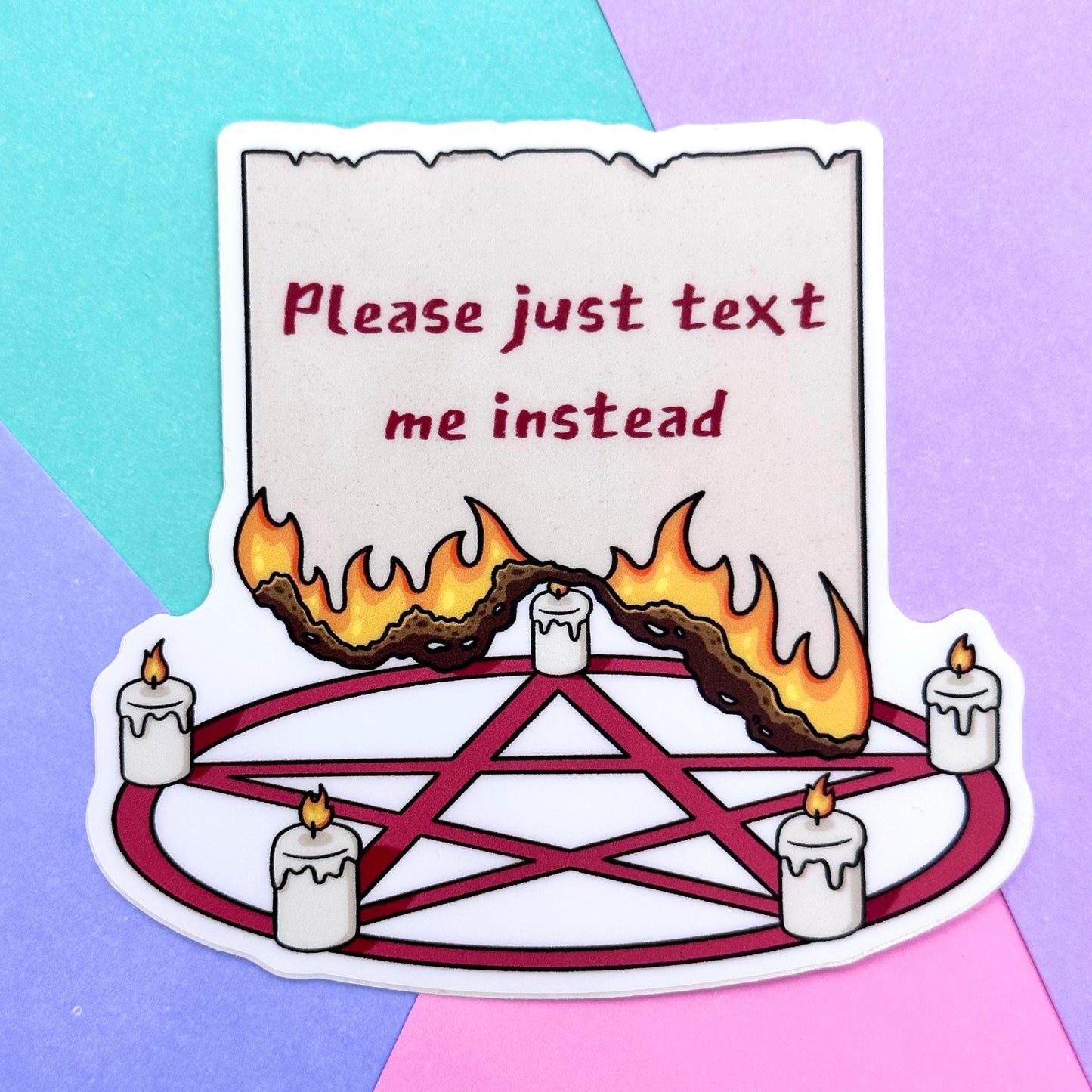 Please Just Text Me Sticker