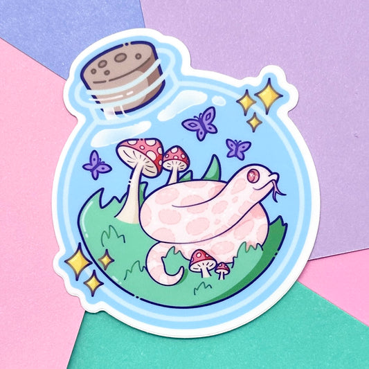B-Grade Marshmallow in a Bottle Sticker