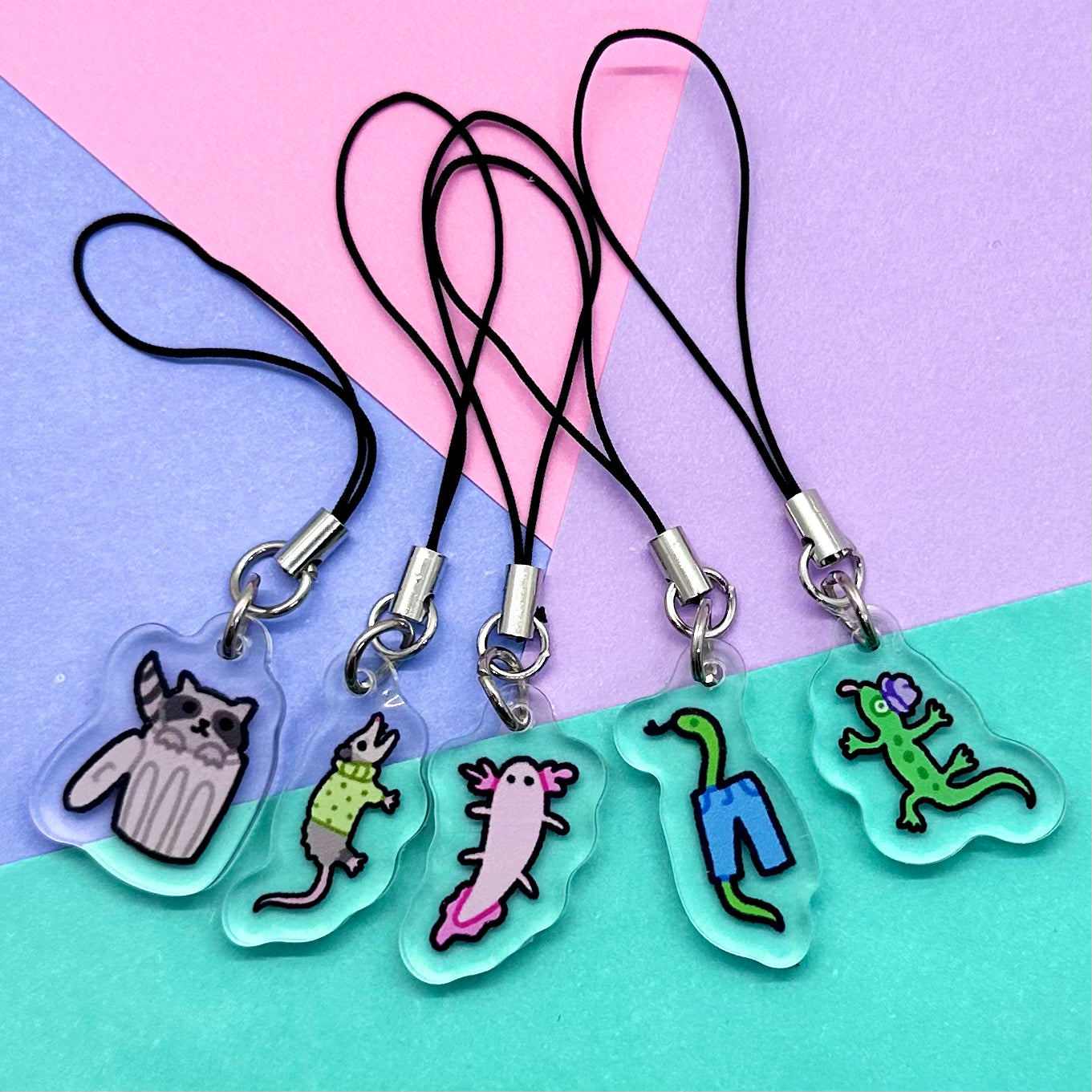 Silly Critters Mini Keychains/Phone Charms