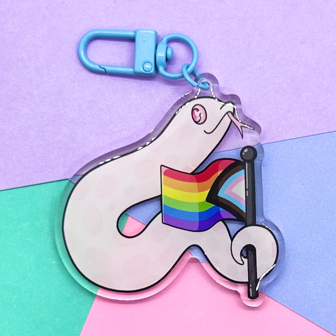 Pride Marshmallow Keychain