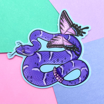 Purple Fairy Rattlesnake Sticker