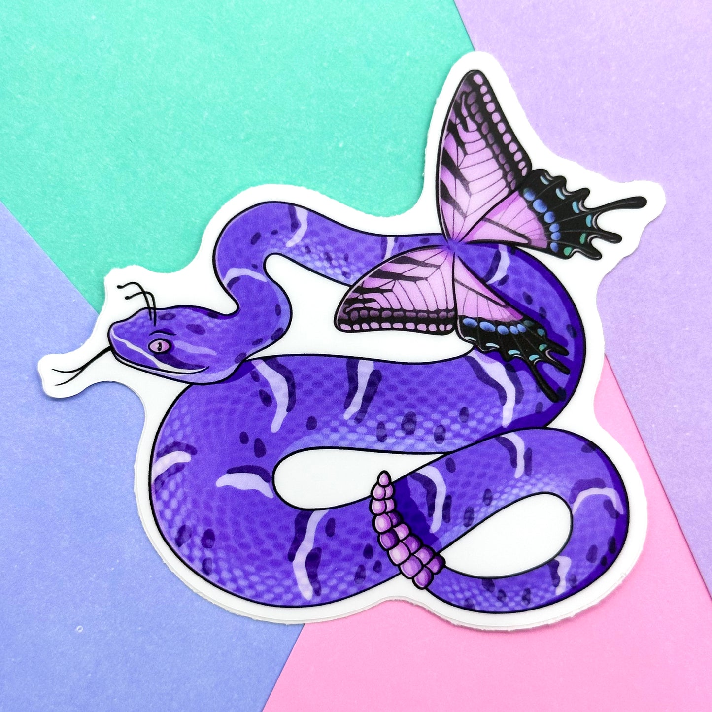 Purple Fairy Rattlesnake Sticker