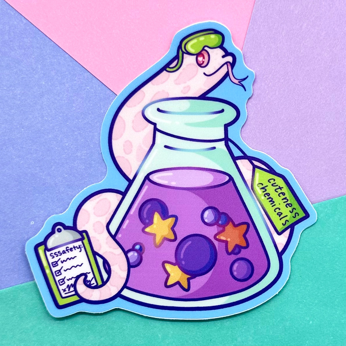 Scientist Marshmallow Sticker