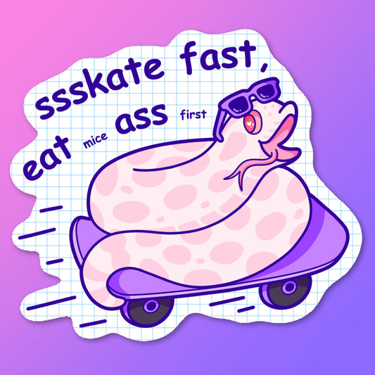 Skate Fast Sticker (Marshmallow/Normal)
