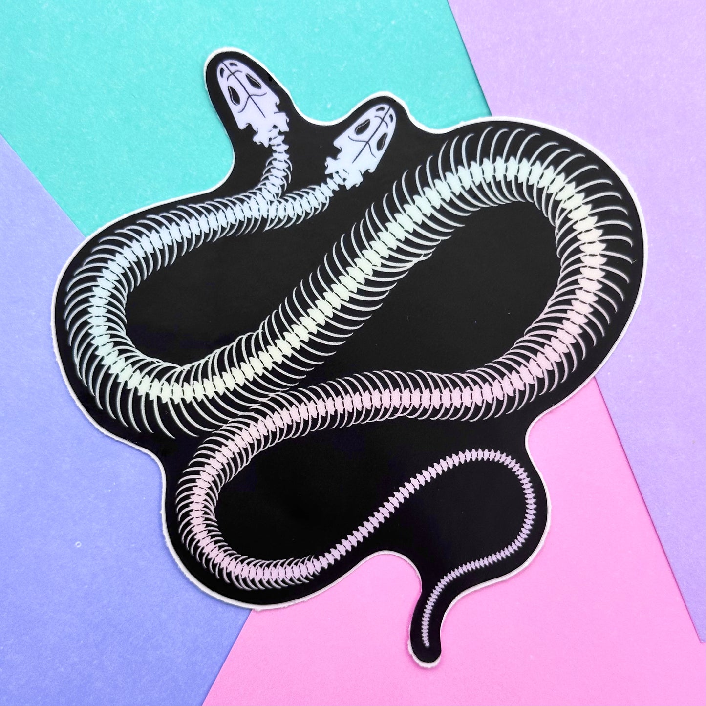 Skeleton Snake Sticker