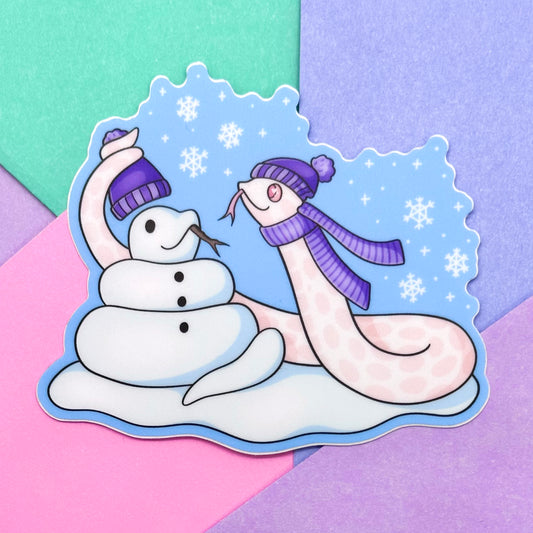 Snowman Marshmallow Sticker