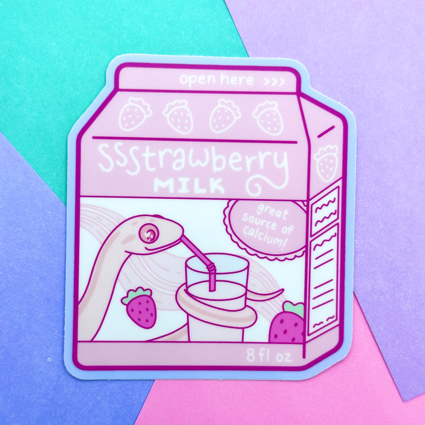 Strawberry Milk Macaroni Sticker