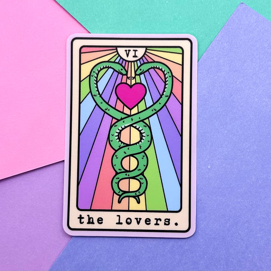 The Lovers Tarot Card Sticker